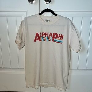 Alpha Phi tan sorority shirt